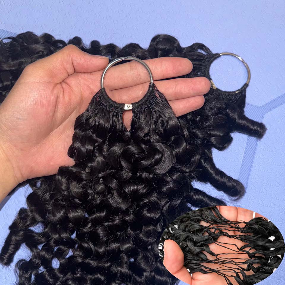 Invisible Tape In Extensions Real Hair - 12A ผมต่อแบบโครเชต์จากเส้นผมมนุษย์ ลอนเบอร์มีส ลอนเฟเธอร์ 60g 100g