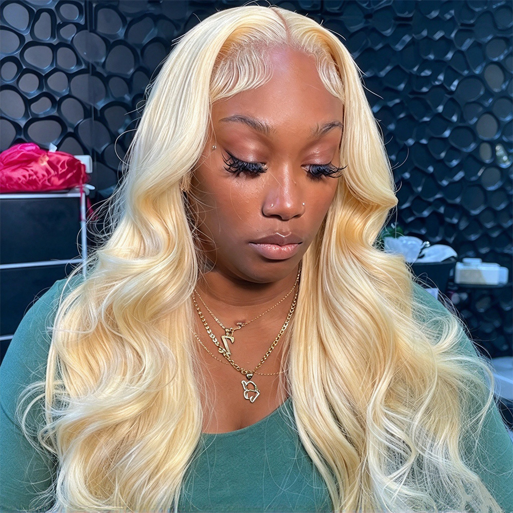 วิกผมลูกไม้ด้านหน้า 13x4 สีบลอ - 613 Blonde Body Wave Lace Front Wig บทวิจารณ์และราคา
