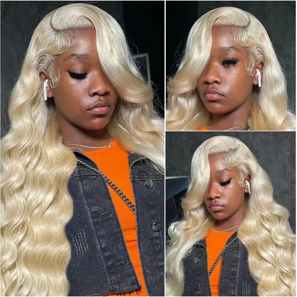 วิกผมลูกไม้ด้านหน้า 13x4 สีบลอ - 613 Blonde Body Wave Lace Front Wig บทวิจารณ์และราคา