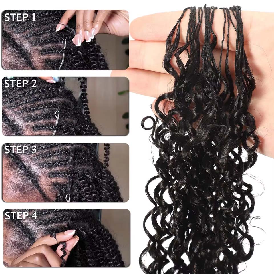 12A ผมต่อแบบโครเชต์จากเส้นผมมน - Invisible Tape In Extensions Real Hair บทวิจารณ์และราคา
