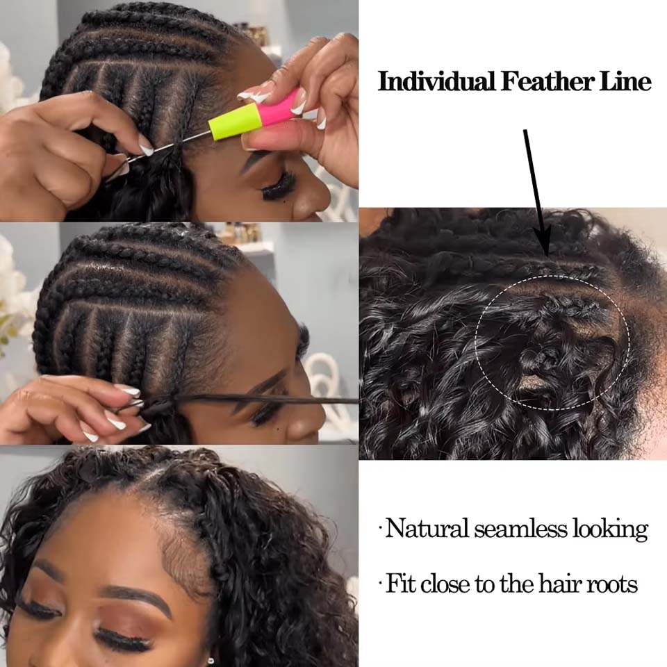 12A ผมต่อแบบโครเชต์จากเส้นผมมน - Invisible Tape In Extensions Real Hair บทวิจารณ์และราคา