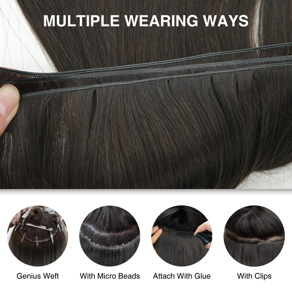 พร้อมส่ง Genius Weft ผมตรงธรรม - Invisible Tape In Extensions Real Hair บทวิจารณ์และราคา