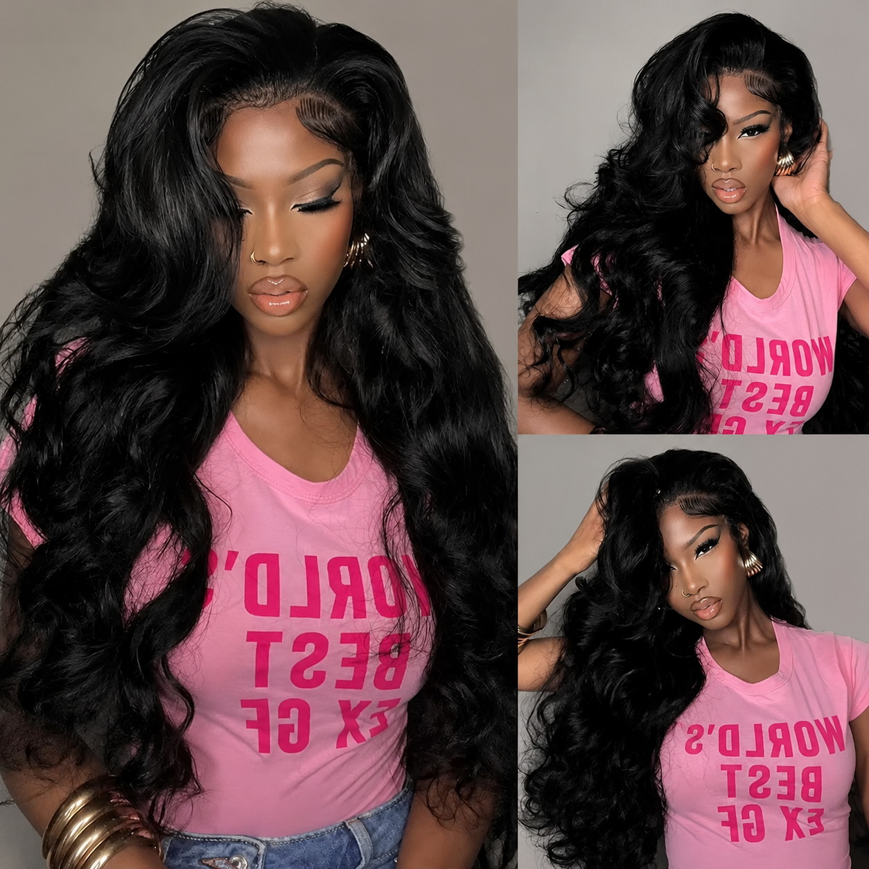 วิกผมมนุษย์แบบลูกไม้โปร่งใส HD - Hd Lace Frontal Wig Human Hair Pre Plucked บทวิจารณ์และราคา