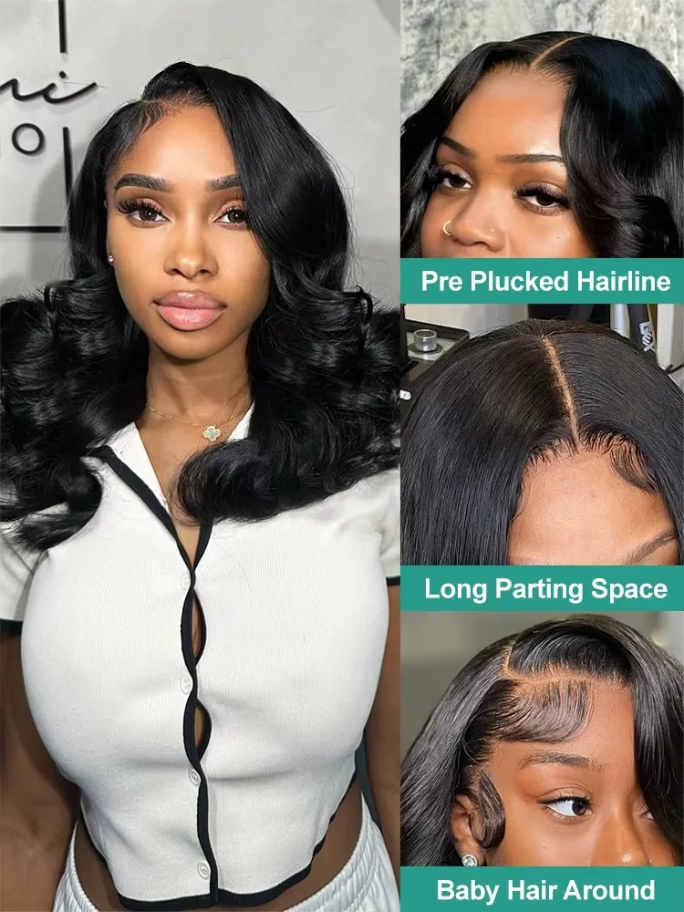 วิกผมบ๊อบแบบ Body Wave ผมแท้ 1 - Glueless Wear And Go Human Hair Wig บทวิจารณ์และราคา