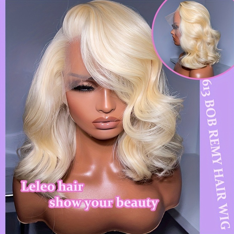 วิกผมหน้าลูกไม้ผมแท้ 613 ขนาด  - 613 Blonde Body Wave Lace Front Wig บทวิจารณ์และราคา